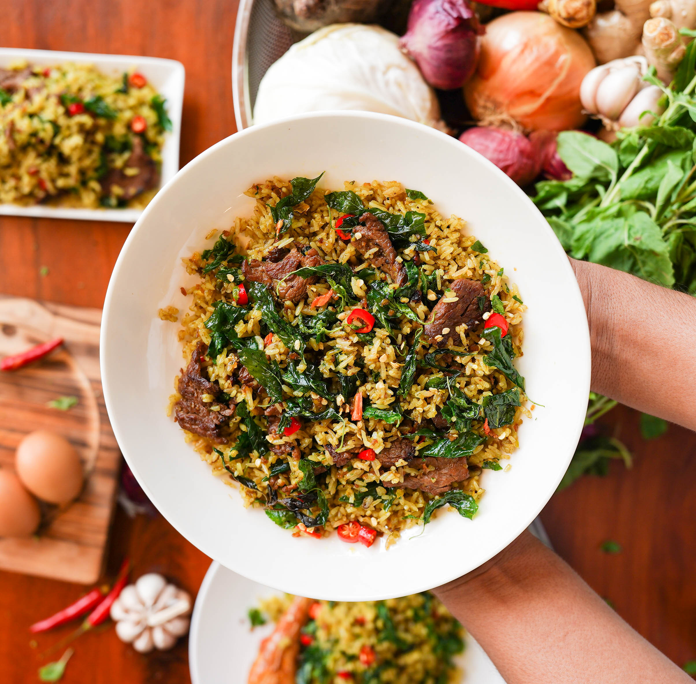 Holy Basil Beef Fried Rice